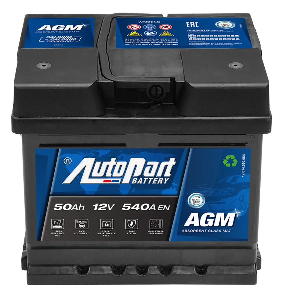 Autopart AGM 50Ah EN540 -/+