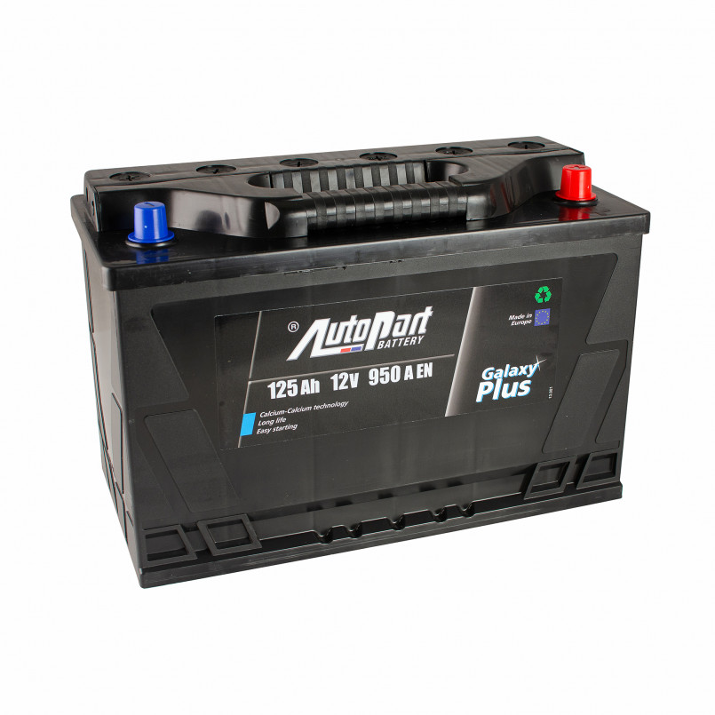 Autopart Galaxy Plus 125Ah EN950 Euro 350х175х230