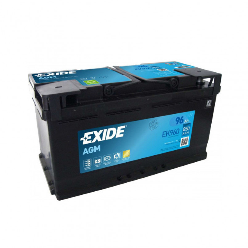 EXIDE AGM EK960 96Ah EN850 -/+