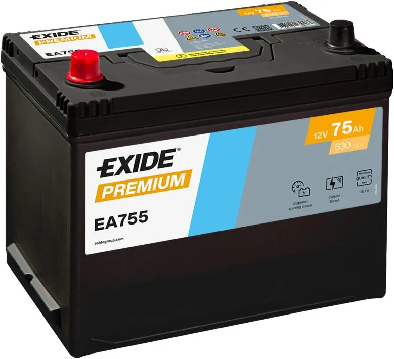 75 Ah/12V EXIDE PREMIUM JIS (1) EA755