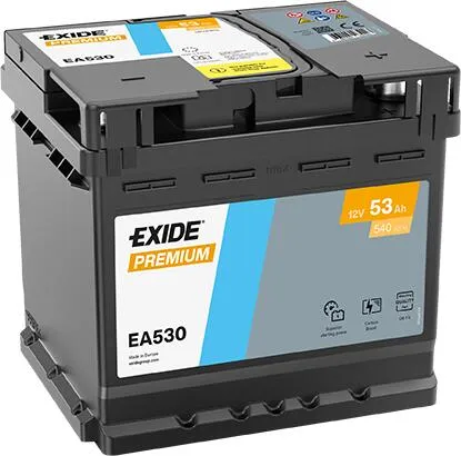 EXIDE PREMIUM EA530 53Ah EN540 -/+