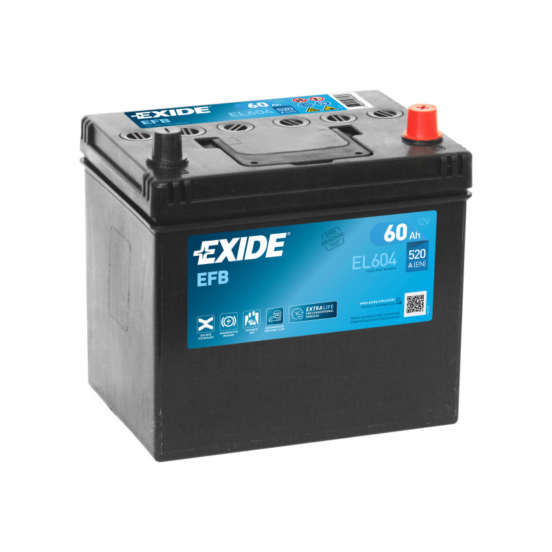 EXIDE EFB JIS 60 Ah Euro ЕL604