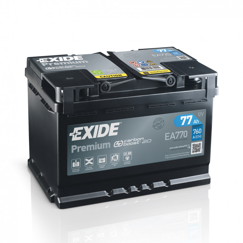 77 Ah/12V EXIDE PREMIUM Euro EA770