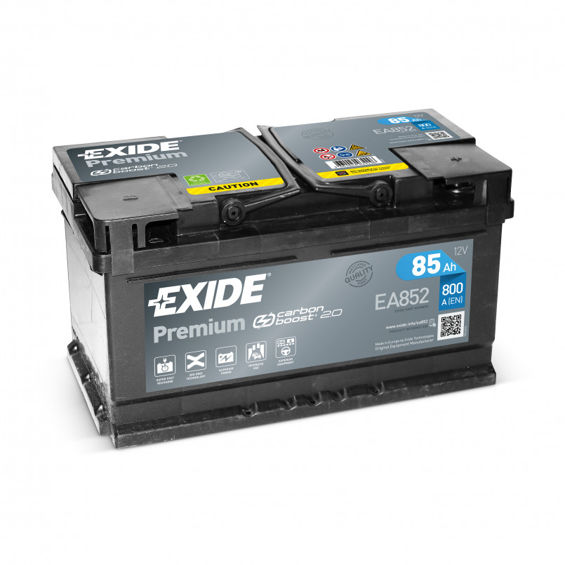 [EA852] EXIDE PREMIUM EA852 85Ah EN800 -/+ 315x175x175
