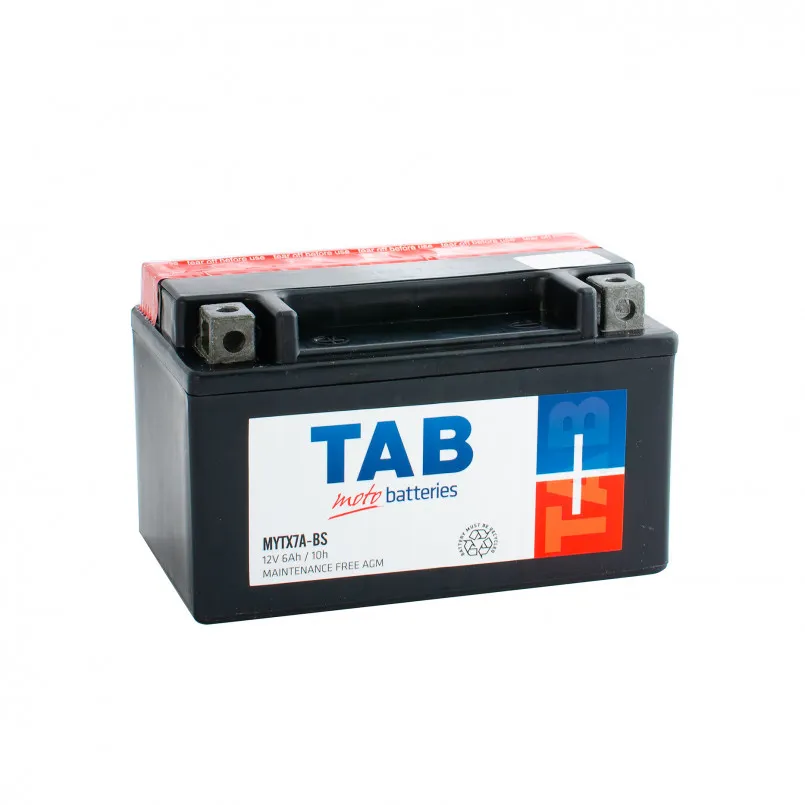 TAB MOTO 6 Ah  MYTX7A-BS AGM  (Сухозаряджений)