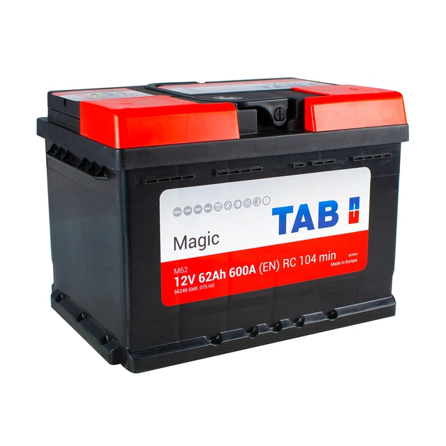 TAB Magic 62Ah EN600 -/+ 242x175x175