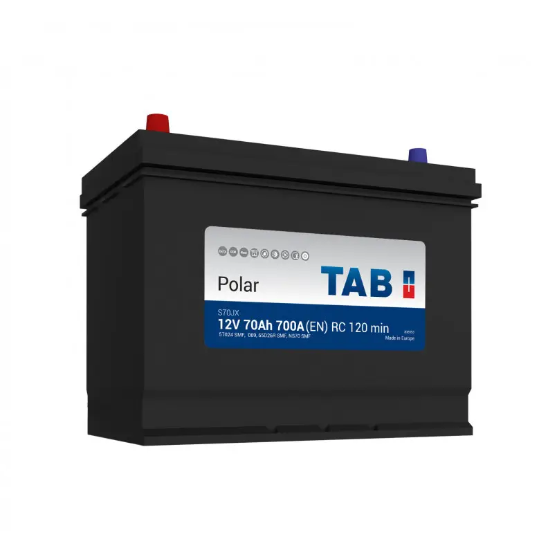 TAB Polar Japan 70Ah EN700 +/- 269x173x198/218