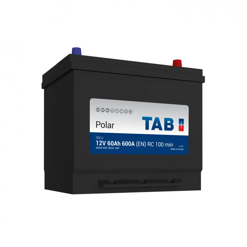 TAB Polar Japan 60Ah EN600 -/+ 230x173x200/220