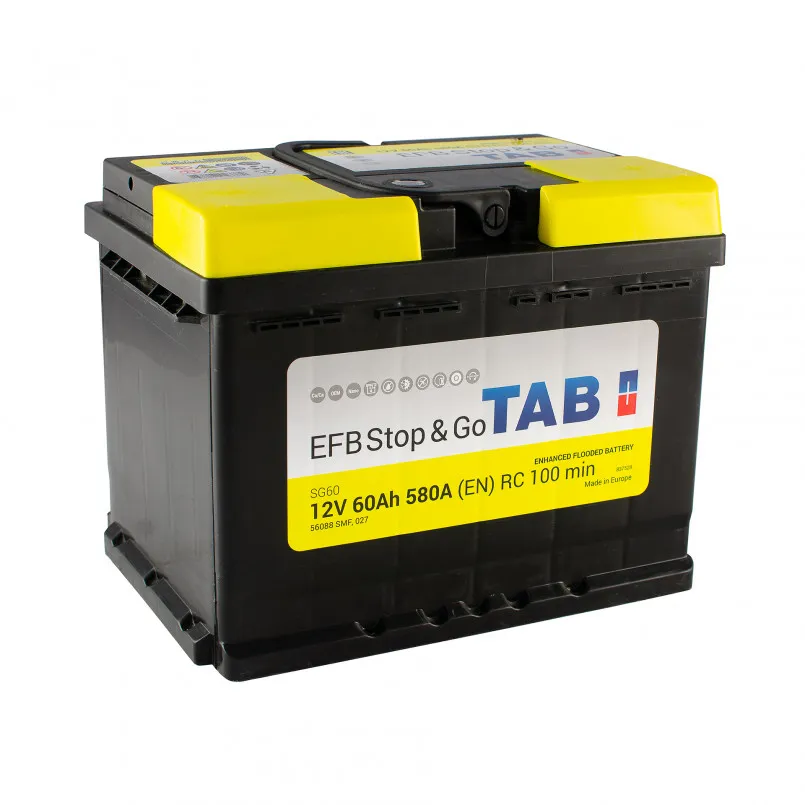 TAB EFB 60Ah EN640 -/+ 242x175x190