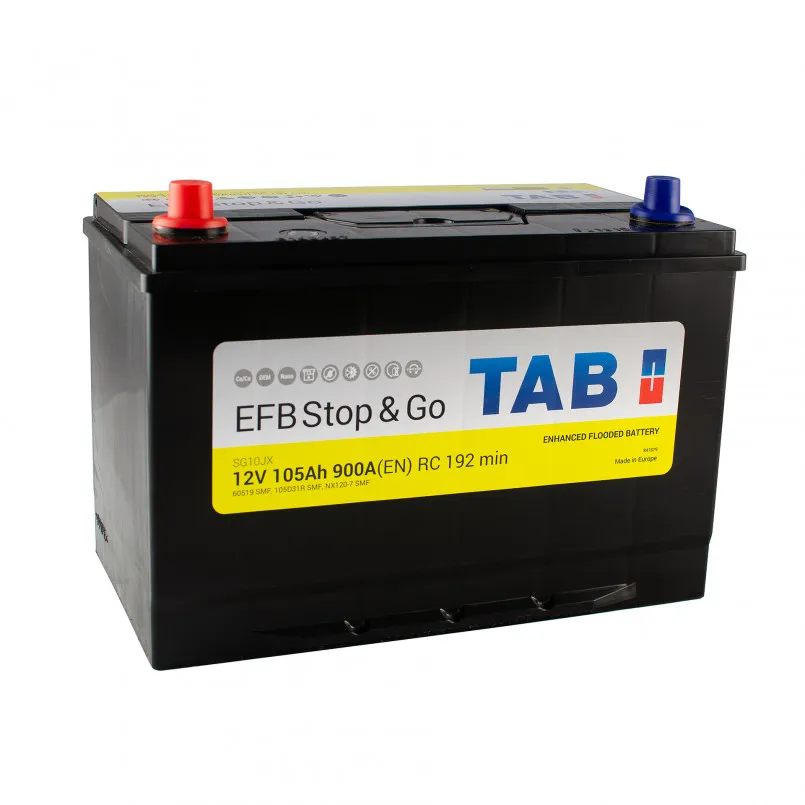TAB Polar EFB Japan JIS 105Ah -/+ 303x174x198/218
