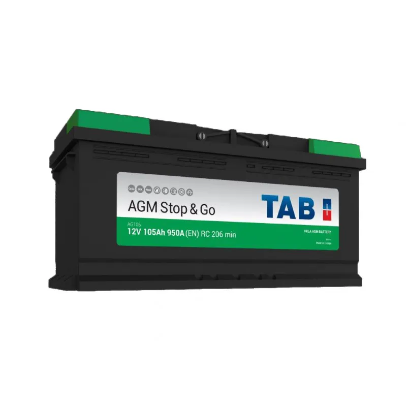TAB AGM 105Ah EN950 -/+