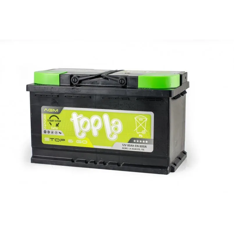 Topla AGM 80Ah EN800 -/+ 315x175x190
