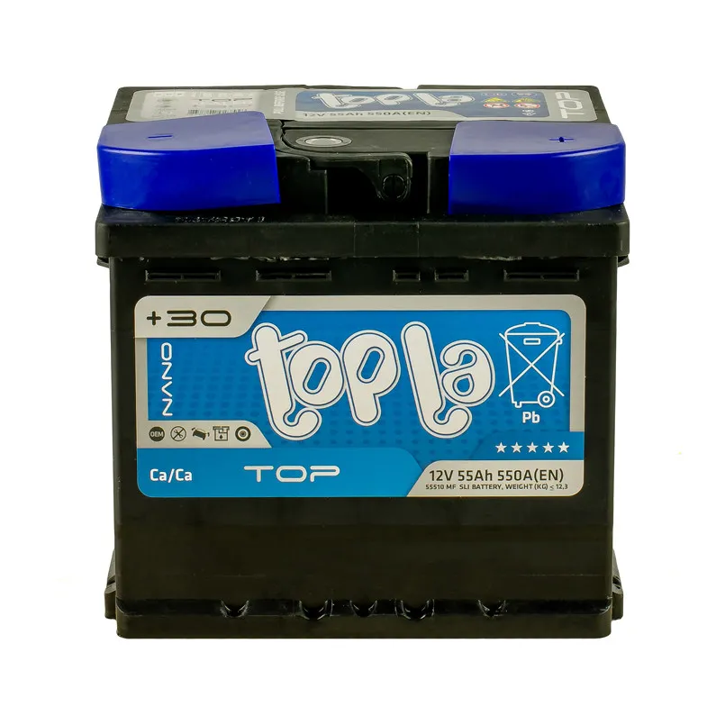 Topla TOP 55Ah EN550 -/+
