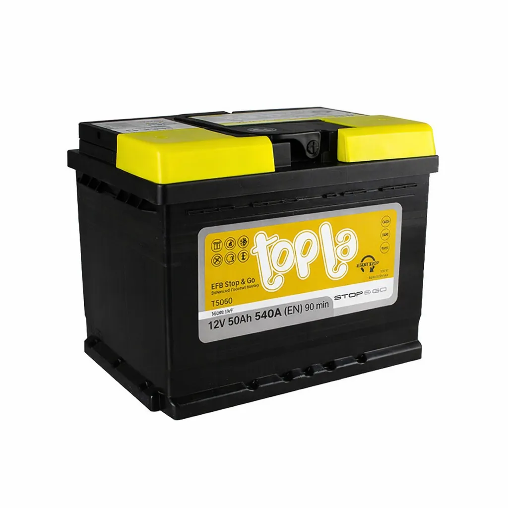 50 Ah/12V Topla EFB 207x175x190 Euro (0)