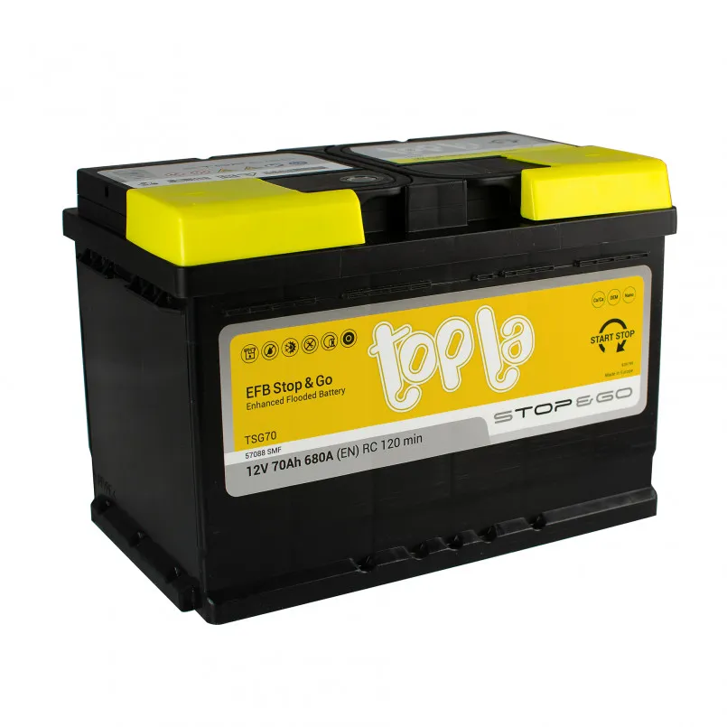 Topla EFB 70Ah EN680 -/+ 278x175x190