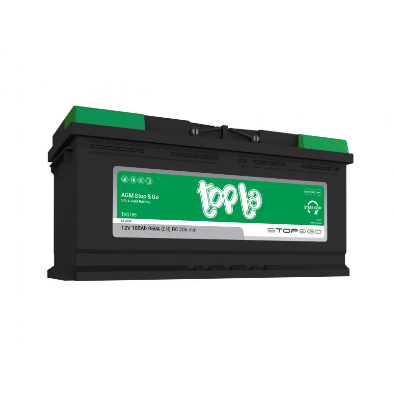 Topla AGM 105Ah EN950 -/+ 394x175x190