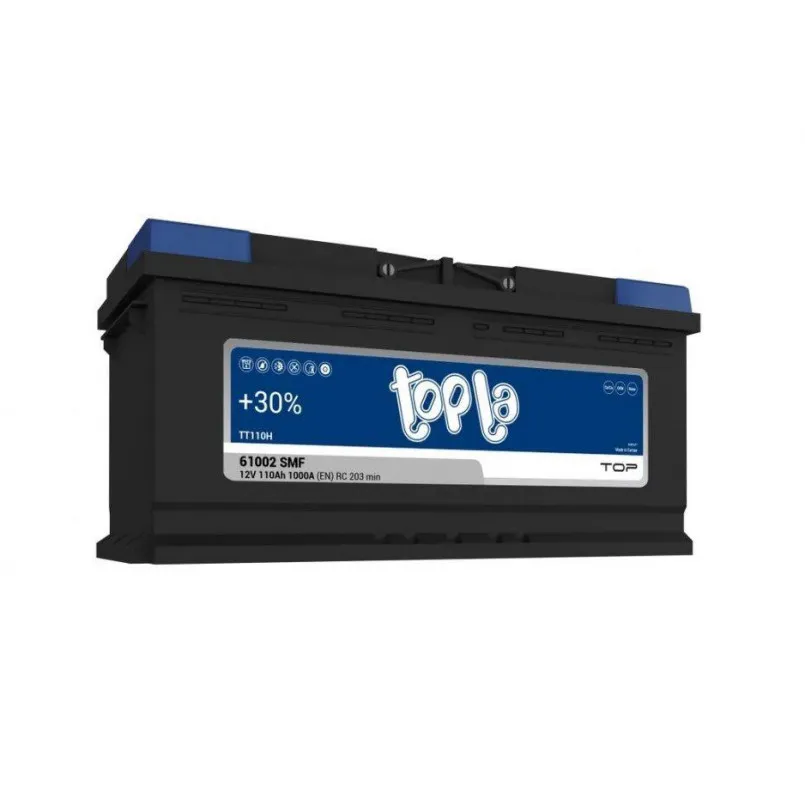 [108 210T] Topla TOP 110Ah EN1000 -/+ 394x175x190