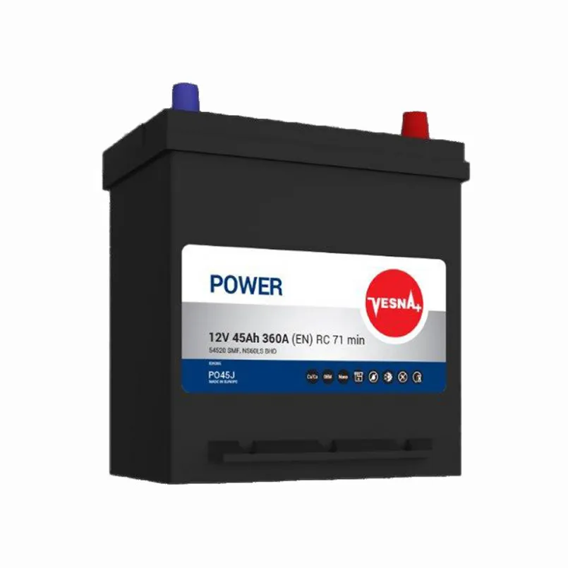 Vesna Power Japan 45Ah EN360 -/+ 196x127x205/226