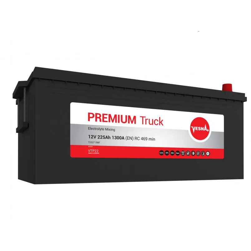 Vesna Premium Truck 225Ah EN1300 518x273x214/240