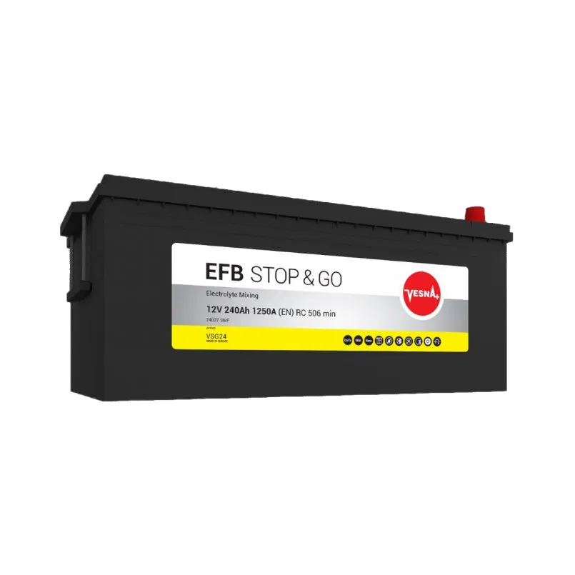 [453 612] 240 Ah/12V NEW!!!! Vesna EFB Truck (3)