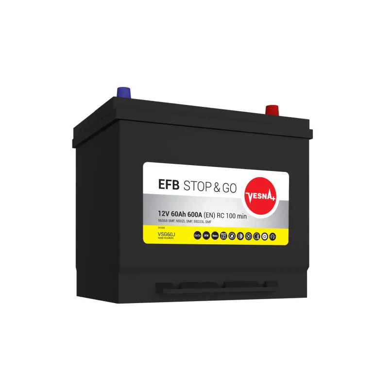 65 Ah/12V NEW!!!! Vesna EFB Japan Euro (0)