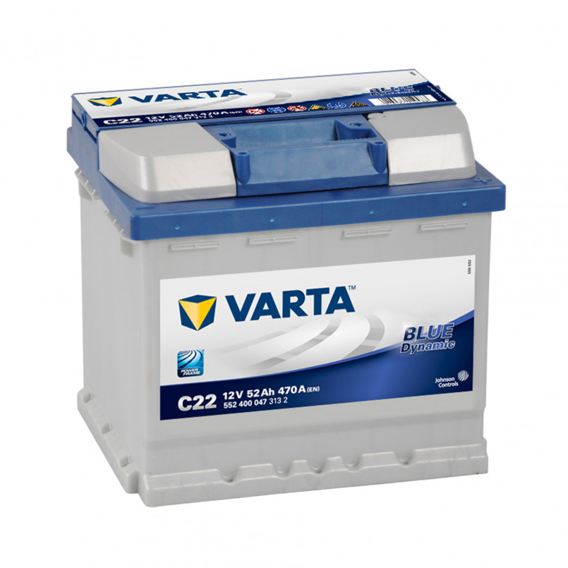 VARTA 52Ач  Blue Dynamic  C22 (0)