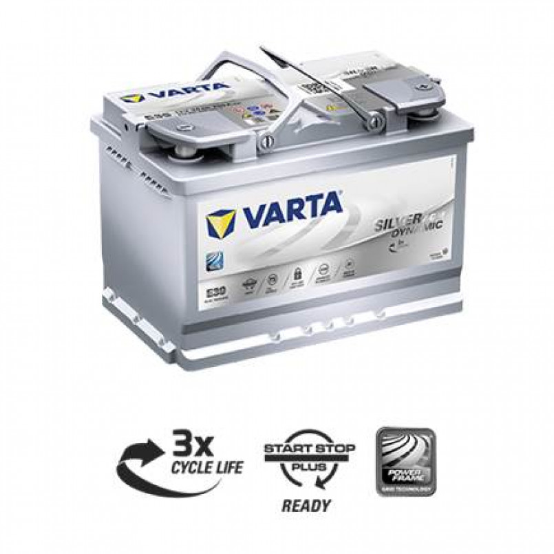 [570901076] VARTA 70Ач  Start Stop plus  AGM E39 ( A7) (0)