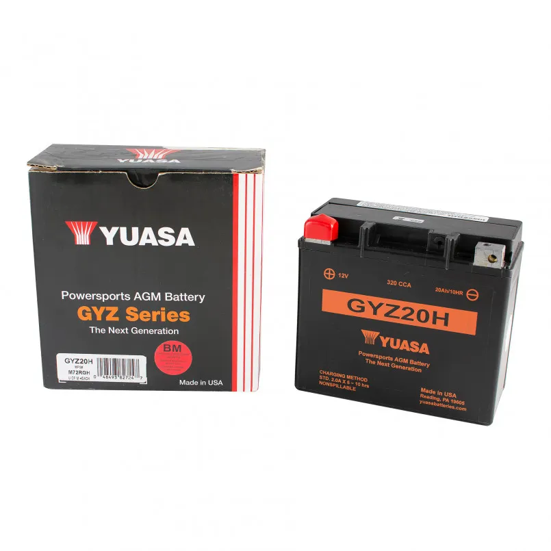 [GYZ20H] МОТО Yuasa 12V 21,1Ah High Performance MF VRLA Battery GYZ20H