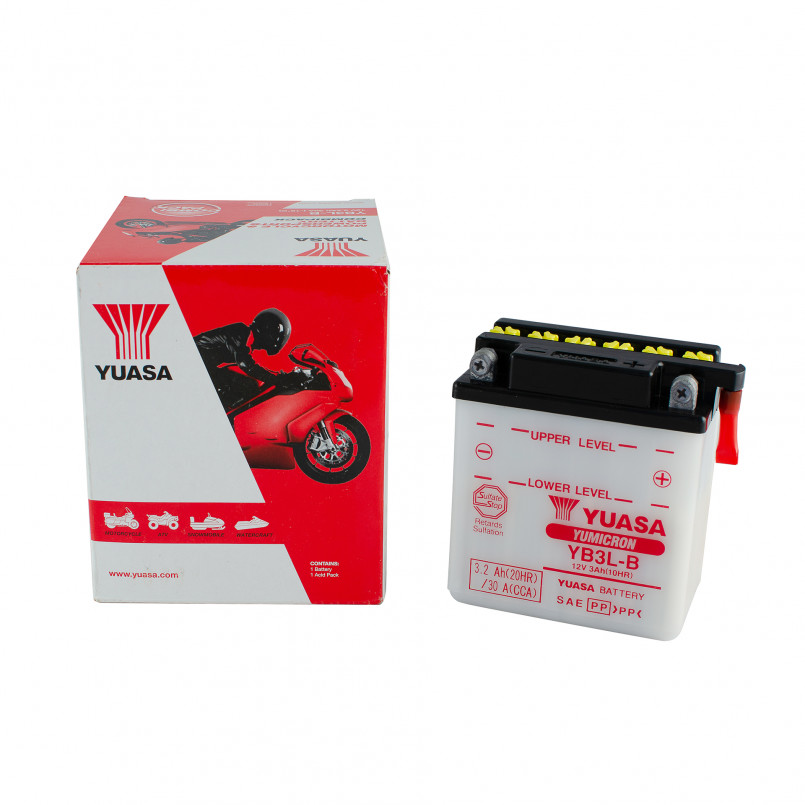 [YB3L-B] МОТО Yuasa 12V 3,2Ah  YuMicron Battery YB3L-B(сухозаряжений)
