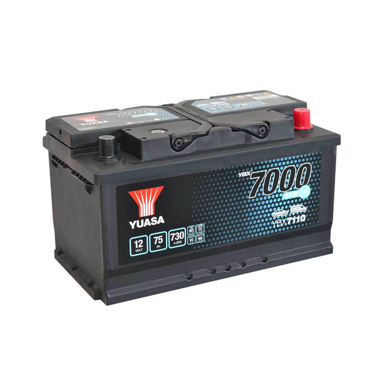 [YBX7110] Yuasa 12V 75Ah EFB Start Stop Battery YBX7110 (0)