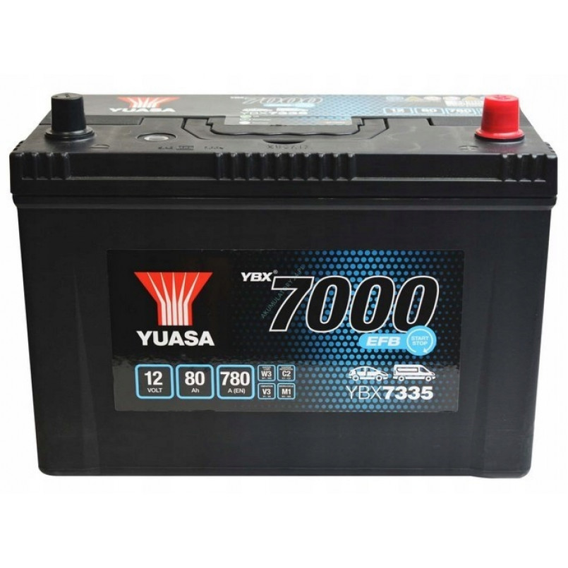[YBX7335] Yuasa 12V 80Ah EFB Start Stop Battery  Japan YBX7335 (0)
