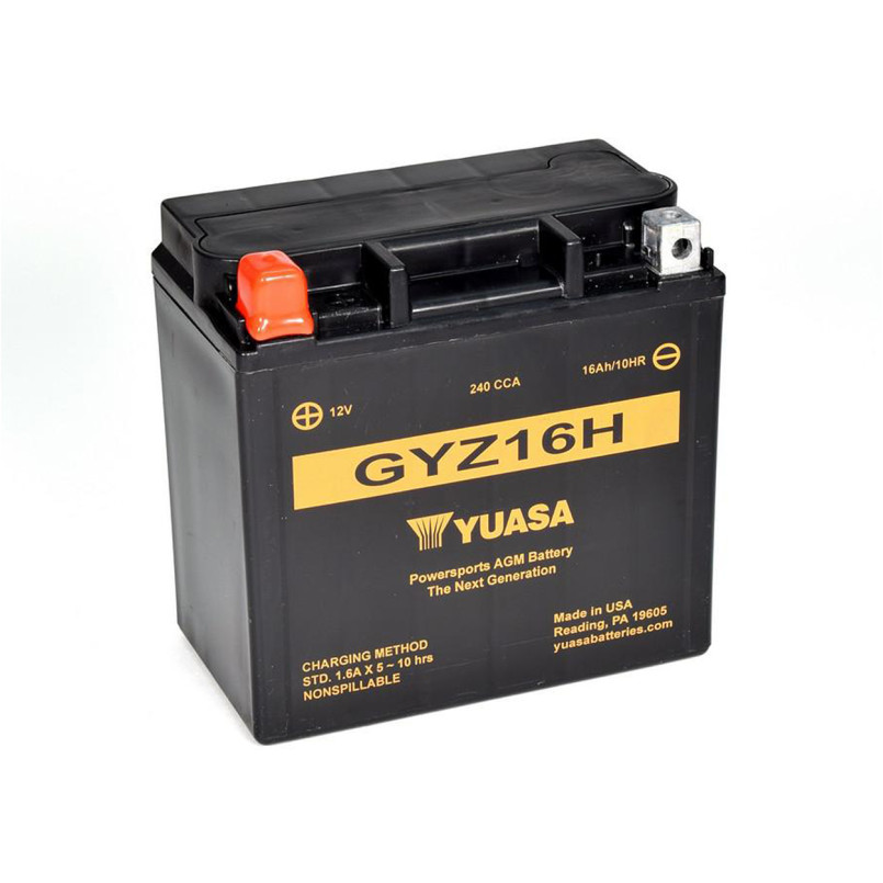 [GYZ16H] МОТО Yuasa 12V 16.8Ah High Performance MF VRLA Battery GYZ16H