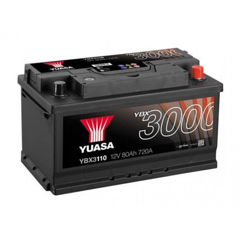 [YBX3110] Yuasa 12V 80Ah SMF Battery YBX3110 (0)