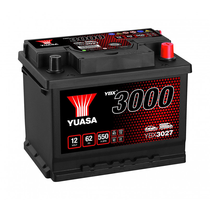 [YBX3027] Yuasa 12V 62Ah SMF Battery YBX3027 (0)