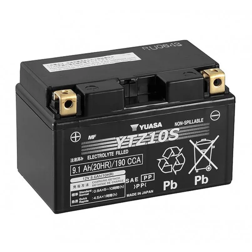 [YTZ10S] МОТО Yuasa 12V 9,1Ah  High Performance MF VRLA Battery YTZ10S(GEL)