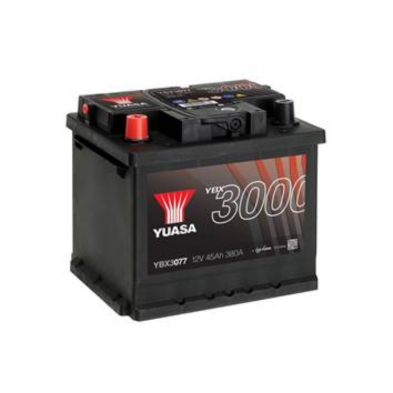 [YBX3077] Yuasa 12V 45Ah  SMF Battery YBX3077 (1)