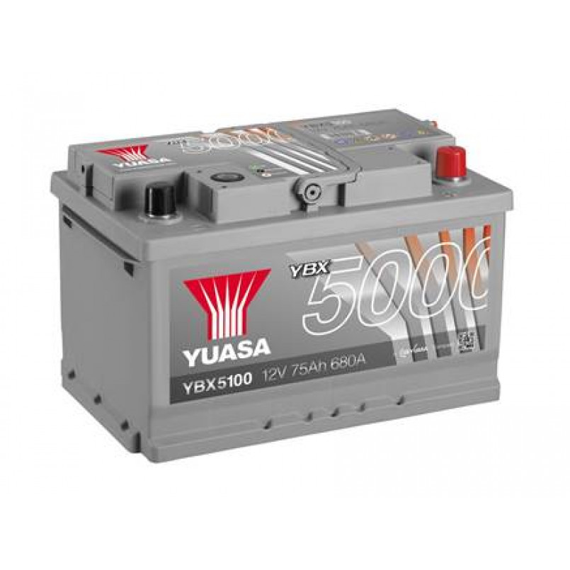 [YBX5100] Yuasa 12V 75Ah Silver High Performance Battery YBX5100 (0)