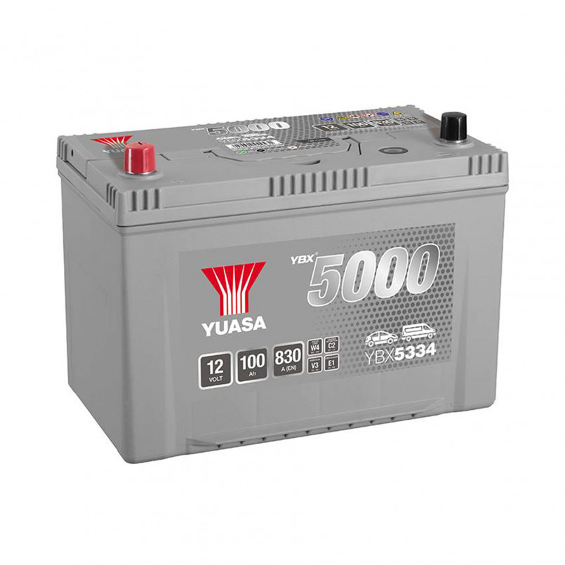 [YBX5334] Yuasa 12V 100Ah Silver High Performance Battery Japan YBX5334 (1)