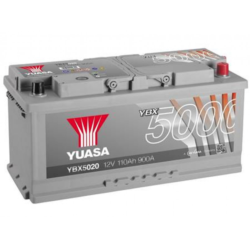 [YBX5020] Yuasa 12V 110Ah  Silver High Performance Battery YBX5020 (0)