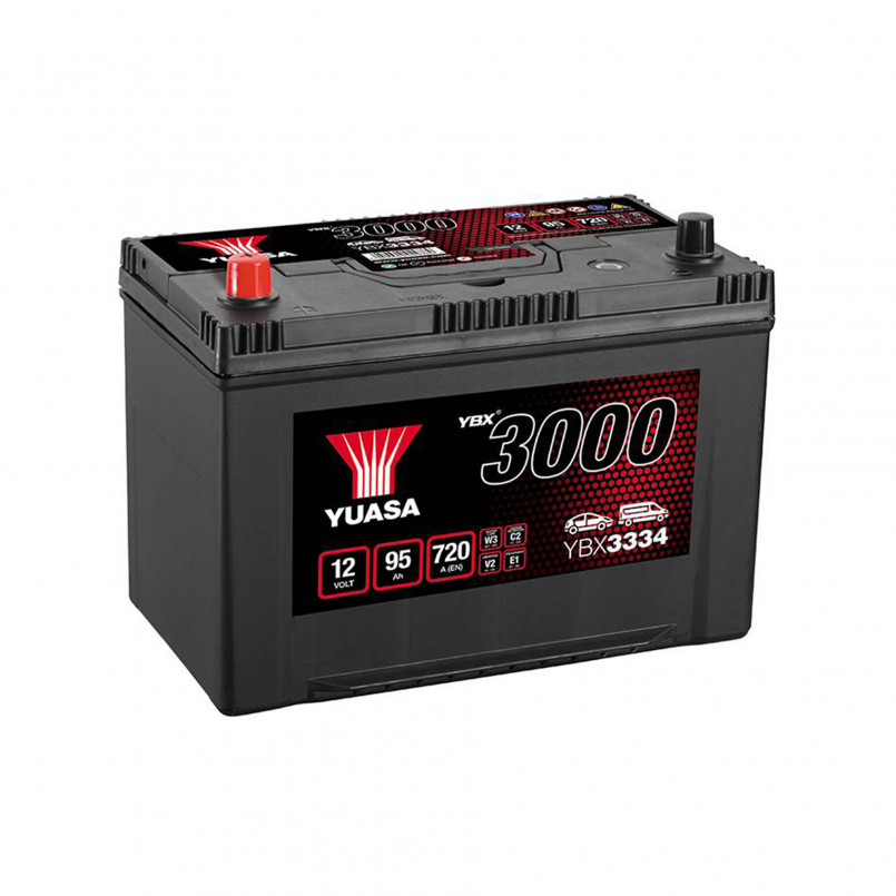 [YBX3334] Yuasa 12V 95Ah SMF Battery Japan YBX3334 (1)