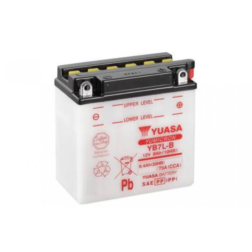 [YB7L-B] МОТО Yuasa 12V 8,4Ah  YuMicron Battery YB7L-B(сухозаряжений)