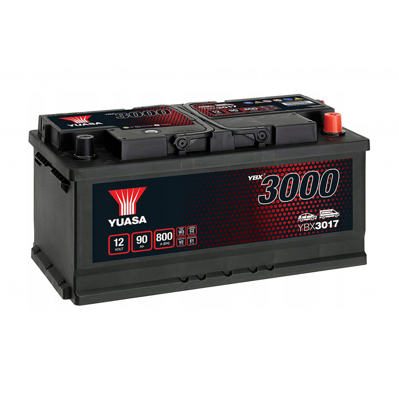 [YBX3017] Yuasa 12V 90Ah SMF Battery YBX3017 (0)
