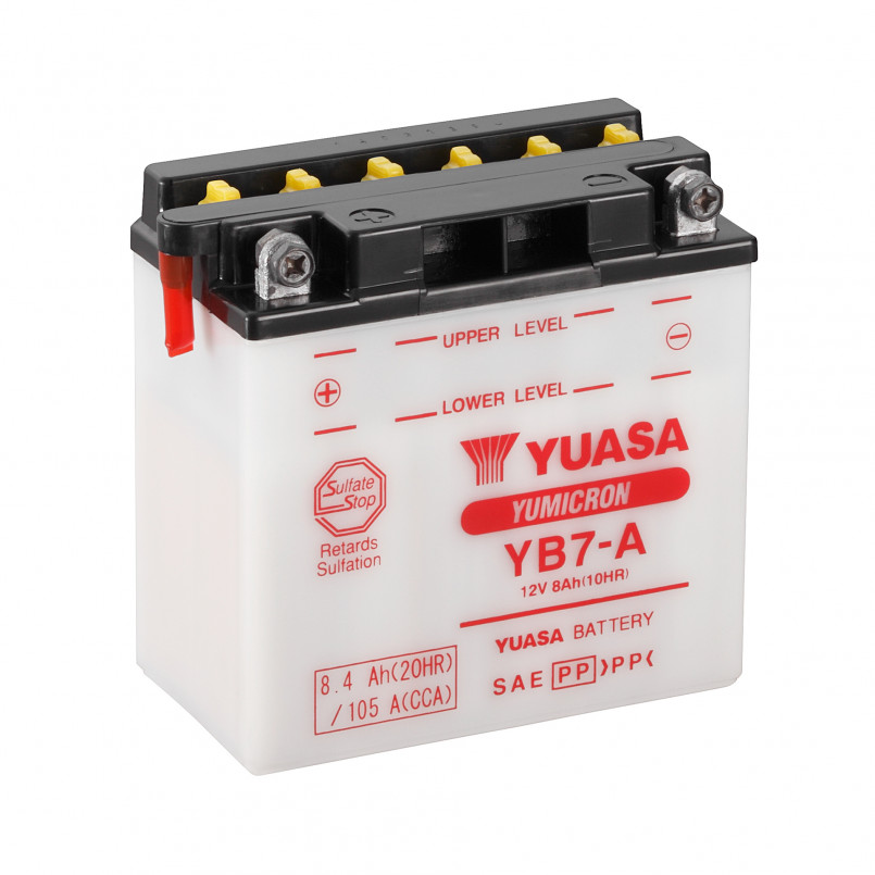 [YB7-A] МОТО Yuasa 12V 8,4Ah  YuMicron Battery YB7-A (сухозаряжений)