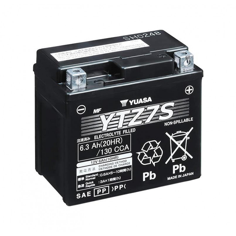 [YTZ7S] МОТО Yuasa 12V 6,3Ah High Performance MF VRLA Battery YTZ7S(GEL)