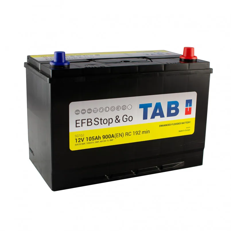 TAB Polar EFB Japan JIS 105Ah EN900 -/+