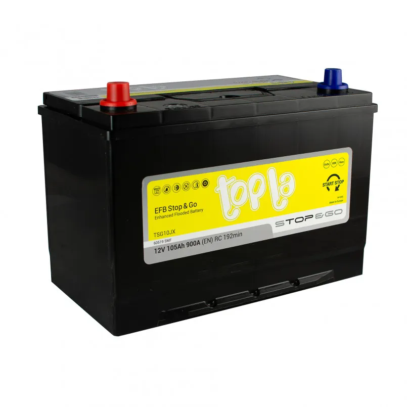 Topla EFB Japan JIS 105Ah EN900 +/- 303x174x198/218