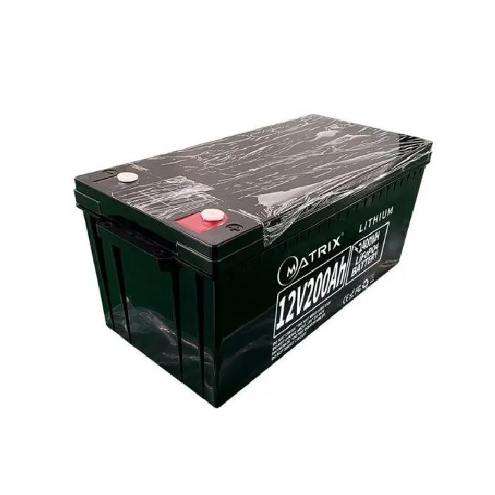 MATRIX LiFePO4 12.8V 200Ah 2.56kWh +/-  526×240×219
