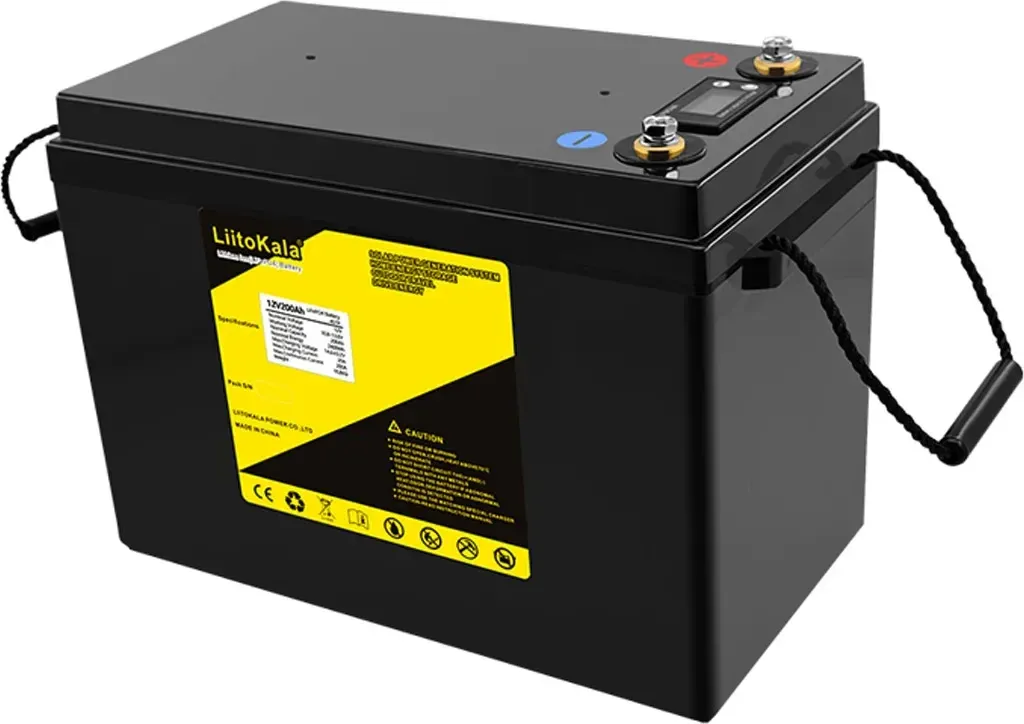 LiitoKala LiFePO4 12V 200Ah 4000циклів -/+  355×245×180