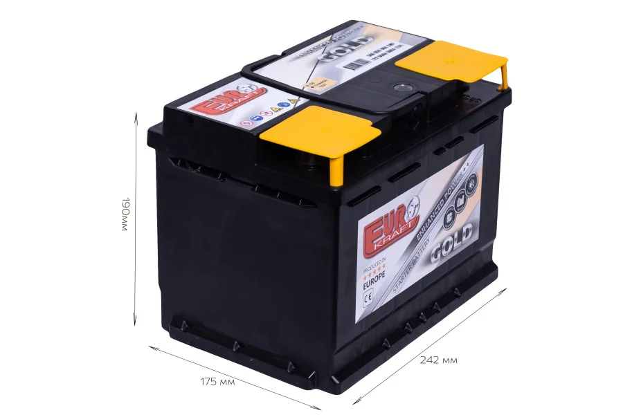 [СТ-00146920] EUROKRAFT GOLD 60Ah EN600 -/+ 242x175x190