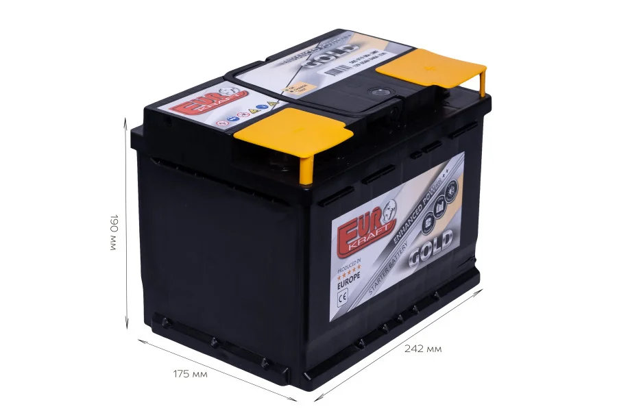 [СТ-00145987] EUROKRAFT GOLD 65Ah EN640 -/+ 242x175x190